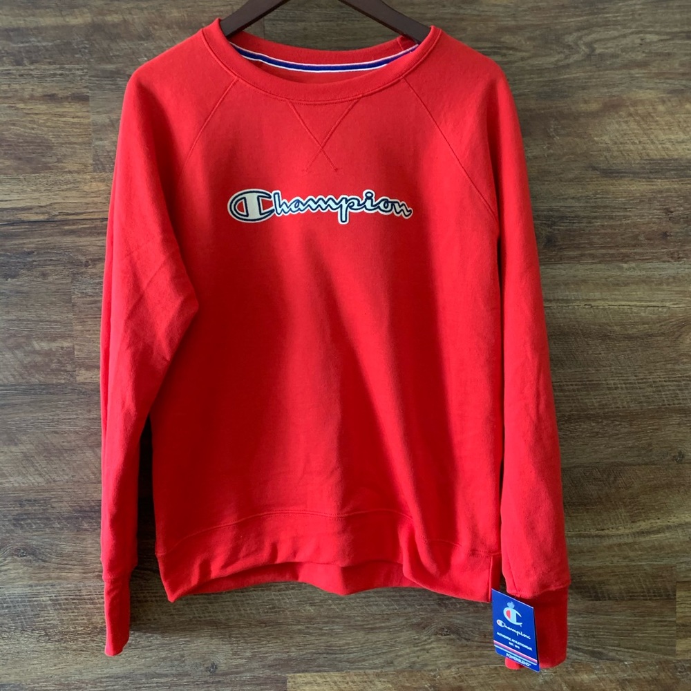 NWT Red Champion Crewneck Sweatshirt